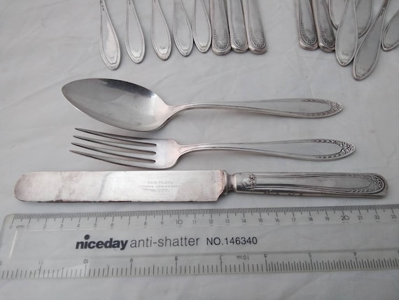 Early Vintage 18 Piece Silver Plated Community Plate Cutlery Set