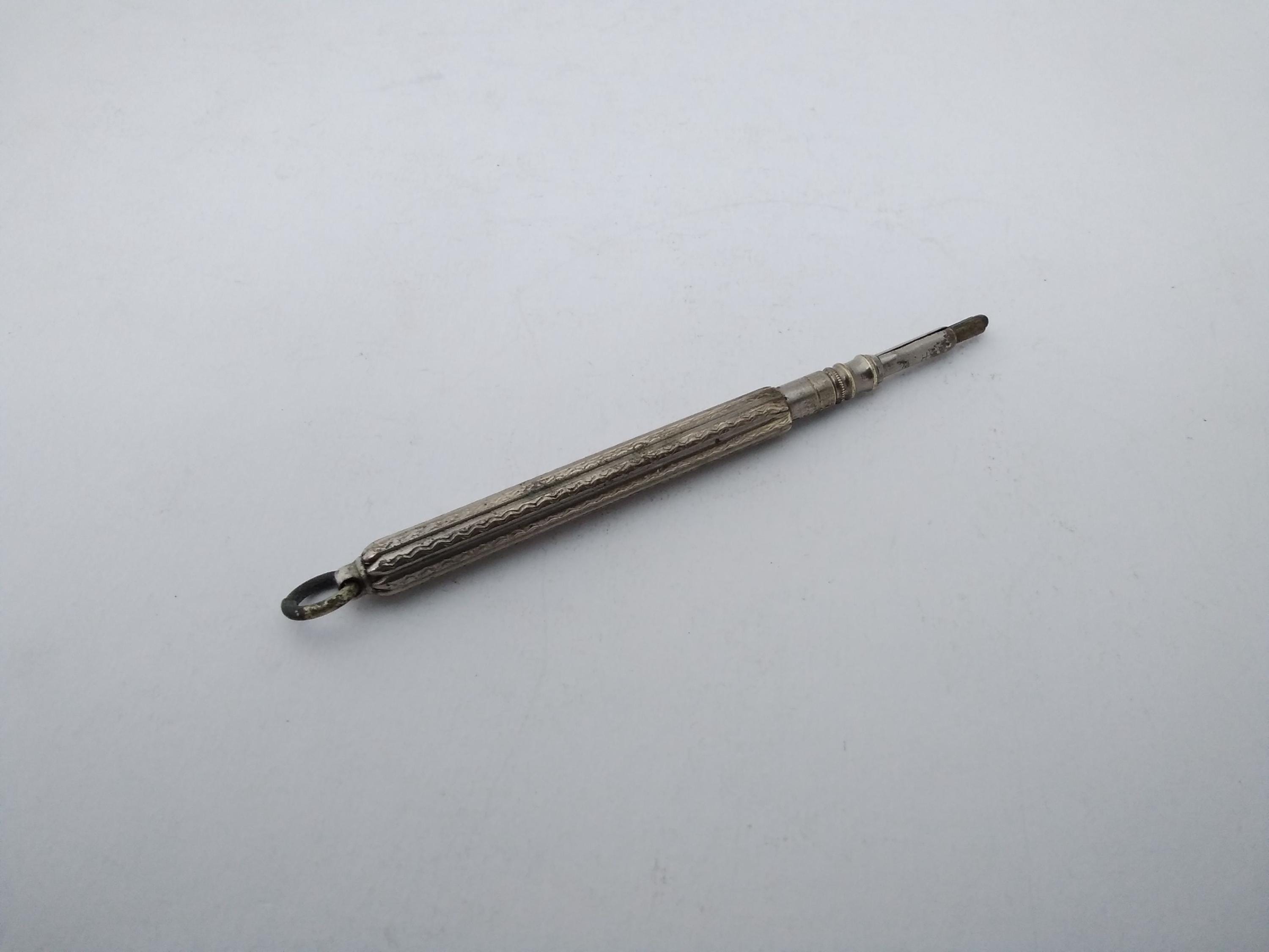 Antique Silver Plated Propelling Pencil - Etsy UK