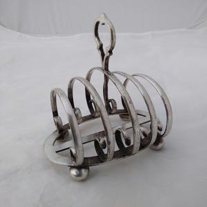 Antique silver plated 4-Slice toast rack - D & A, EPNS