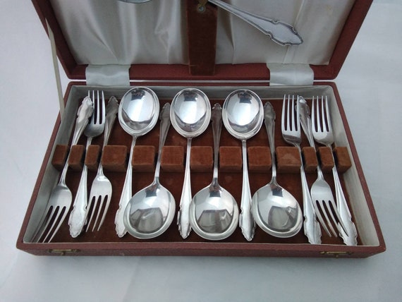 スプーン.フォーク13点ビンテージ ヴィンテージケース入り 13 ピース