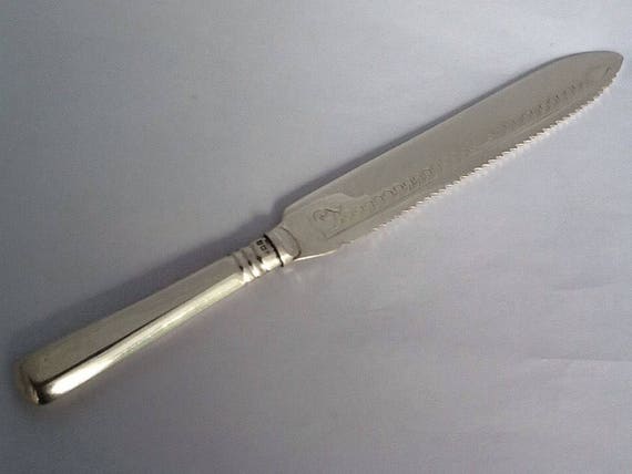 Vintage Silver Handled Decorative Wedding Cake Knife Etsy