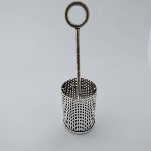 Very Rare Vintage Silver plated tea infuser / tea strainer - 1863