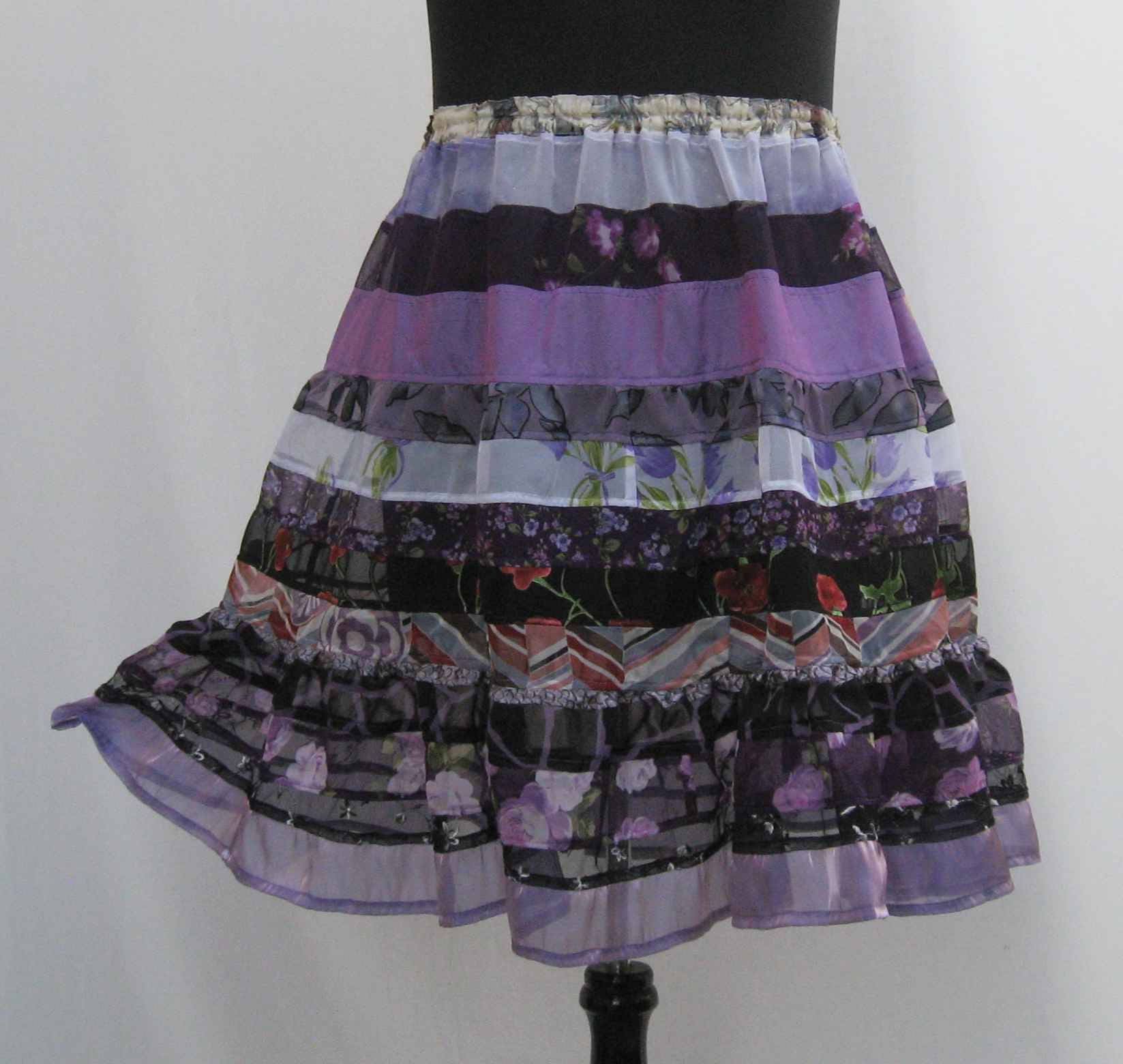 Purple tiered Skirt plus size skirt purple skirt boho | Etsy