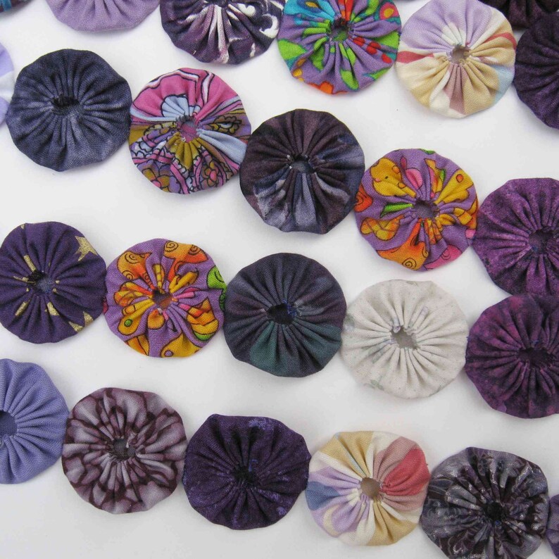 Purple Yo Yo Garland Yoyo Bunting Yoyo Garland Purple | Etsy