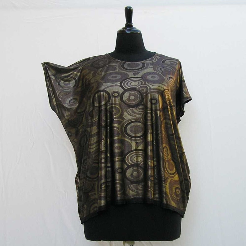 metallic tunic Gold tunic 1x 2x 3x 4x tunic bohemian tunic boho tunic brown tunic gold kaftan plus size caftan plus size tunic