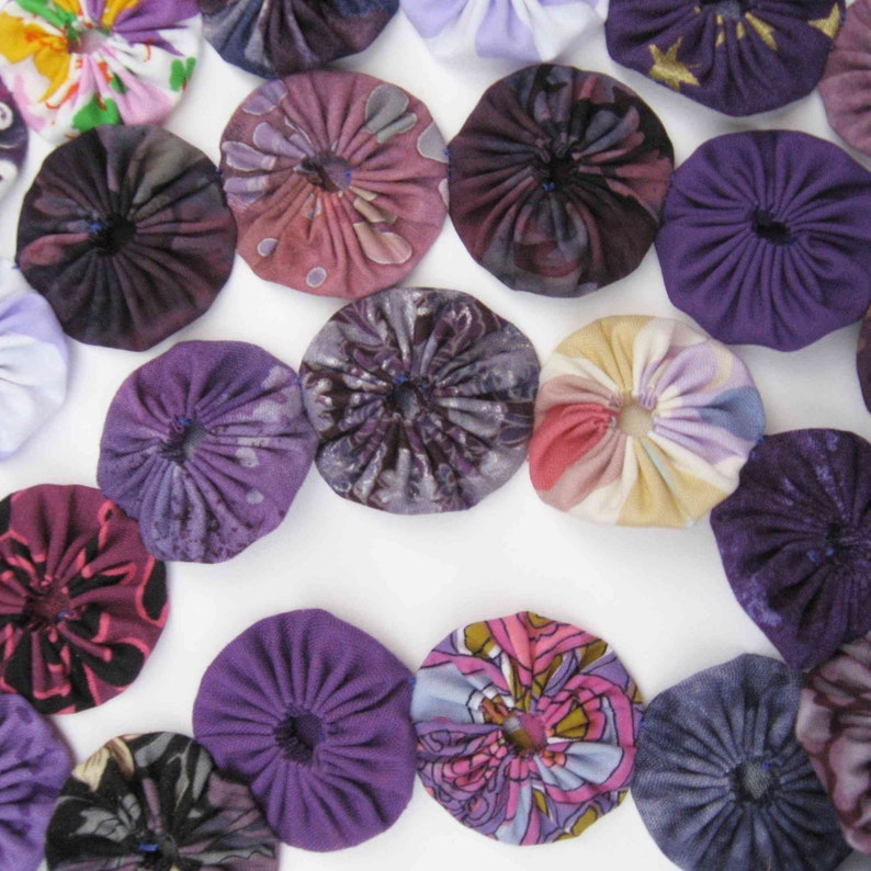 Purple Yo Yo Garland Yoyo Bunting Yoyo Garland Purple | Etsy