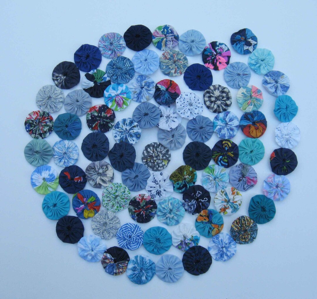 Blue Yo Yo Garland Yoyo Bunting Nursery Garland Decorative Etsy