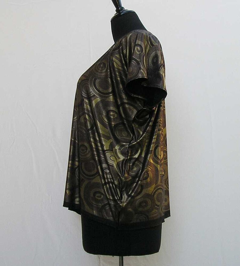metallic tunic Gold tunic 1x 2x 3x 4x tunic bohemian tunic boho tunic brown tunic gold kaftan plus size caftan plus size tunic