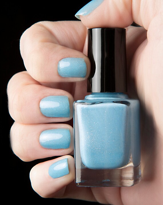 Laca De Uñas Ad Crema Ligera De Color Azul Con Plateado Holográfico Manchas El Columbia Collection 45oz132ml