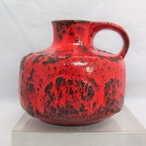 Vaso vintage Fat Lava: ceramiche della Germania occidentale di Gräflich Ortenburg, anni '60