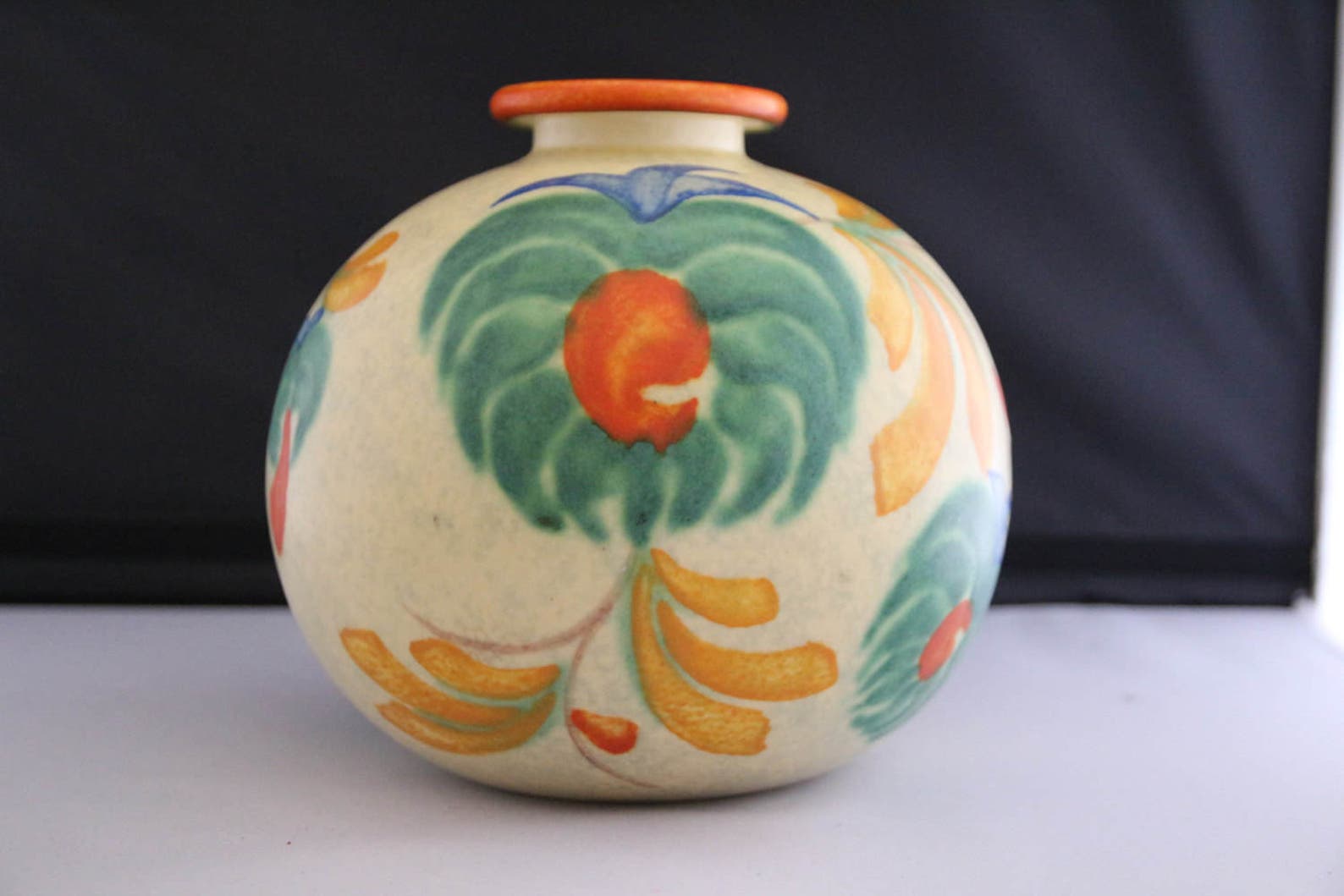 Vintage Villeroy and Boch Floral Vase Made in Luxembourg Etsy