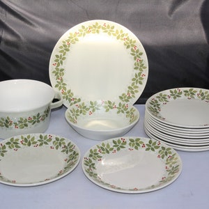 Vintage Norge -Noorwegen - Figgjo Flint Servies & Braadpan- Decor Brazilië - Diner / Zijplaat- Bowl - Braadpan