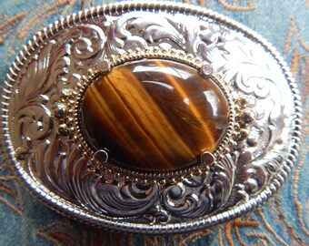 Handcrafted in The UK Green Malachite Semi Precious Stone Silver Oval Belt Buckle Western Wedding Groom Ladies Mens
