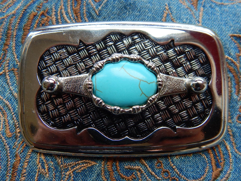 NEW HANDCRAFTED PINK ROSE QUARTZ BELT BUCKLE WEDDING ROCKABILLY WESTERN GOTH