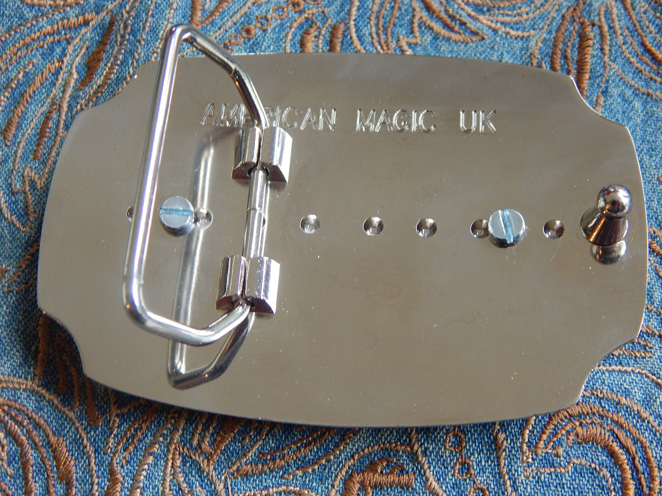 Cobra Snake Belt Buckle: Silver & Black Metal, Goth Wedding