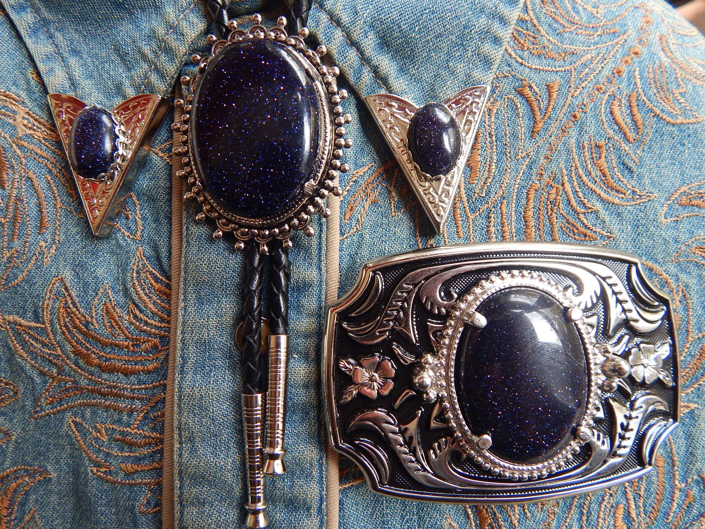 NEW BLUE ABALONE BOLO BOOTLACE TIE LEATHER CORD GOLD METAL WESTERN,GOTH COWBOY NEW BLUE ABALONE BOLO BOOTLACE TIE LEATHER CORD GOLD METAL WESTERN,GOTH COWBOY