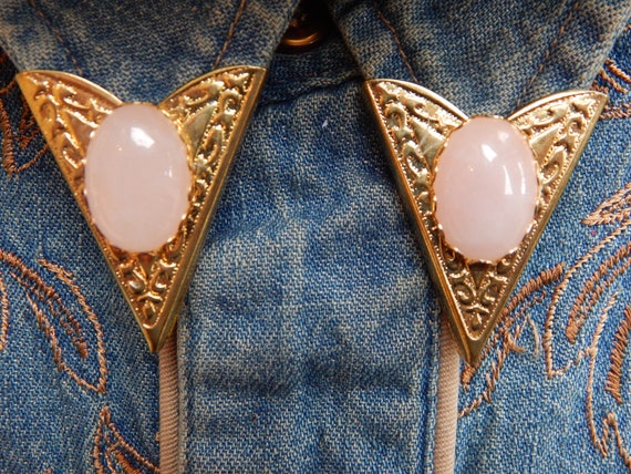 NEW HANDCRAFTED PINK ROSE QUARTZ BELT BUCKLE WEDDING ROCKABILLY WESTERN GOTH
