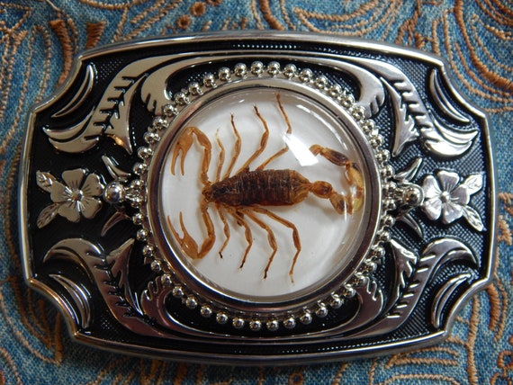 Scorpion top belt buckle