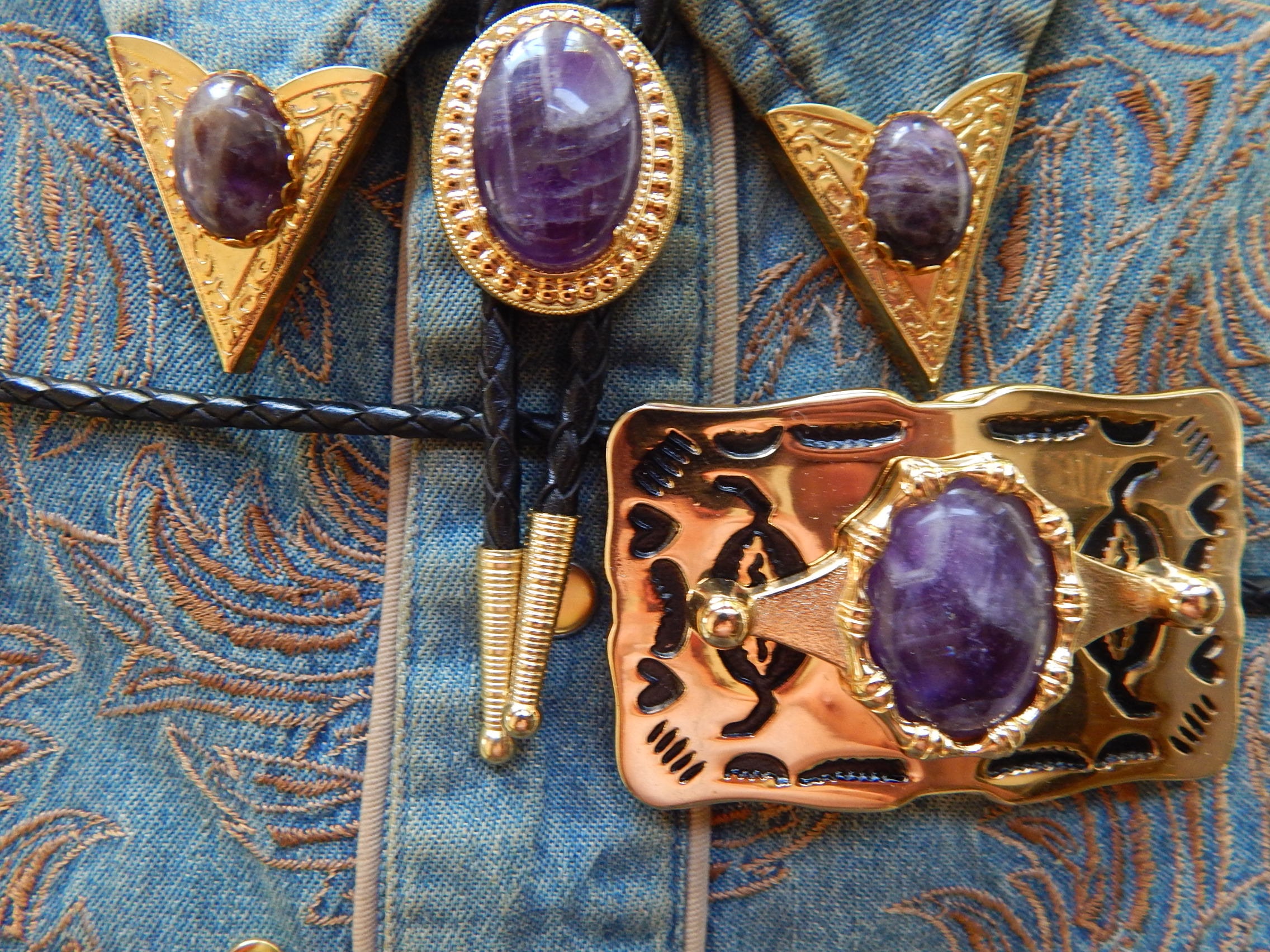 Amethyst belt buckle. All the jewelry your jeans/pants need! Amethyst Belt - Etsy main image 4