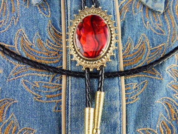 NEW BLUE ABALONE BOLO BOOTLACE TIE LEATHER CORD GOLD METAL WESTERN,GOTH COWBOY NEW BLUE ABALONE BOLO BOOTLACE TIE LEATHER CORD GOLD METAL WESTERN,GOTH COWBOY