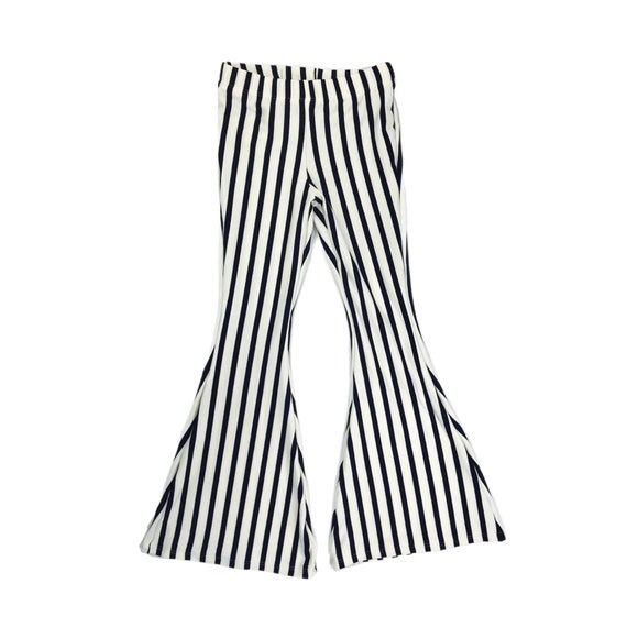 Unknown Brand, Black and White Vertical Striped Pants with Belt and  Headband - 12-18 Months