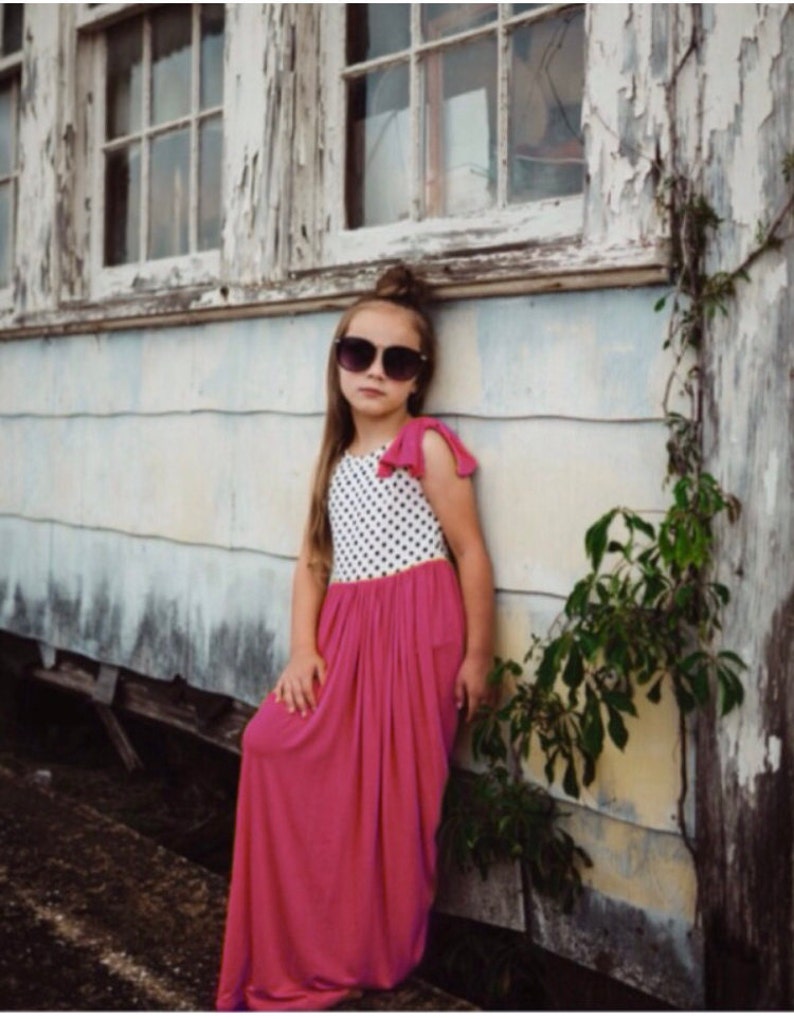 girls size 7 maxi dress