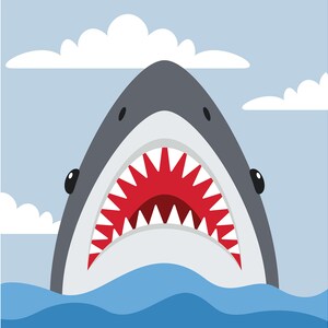 Cartoon Drawing Of A Shark
