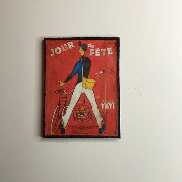 ミニチュア ドールハウス 額入りヴィンテージ グラフィック - Jour de Fete