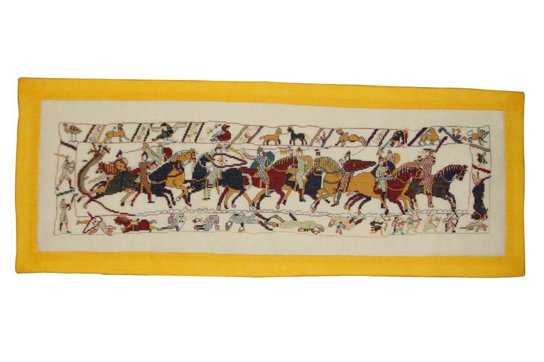 The battle of hastings bayeux embroidery in cross stitch  etsy The battle of hastings bayeux embroidery in cross stitch  etsy