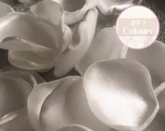 Handmade Rose Petals, Satin/Taffeta, lots of colours, Wedding Decor - Wedding Flower Petals - Table Scatter