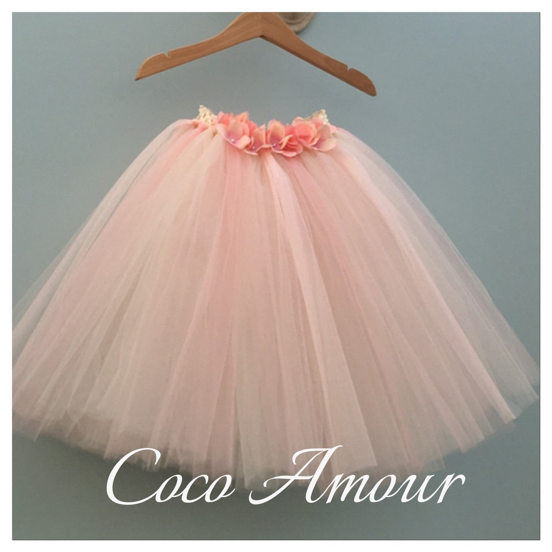 Flower Girl Tutu Hydrangea Tulle Tutu Birthday Tutu Cake Smash Wedding Bridesmaid Baby Tutu Various Lengths Newborn-12y - Etsy