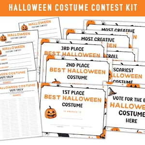 Halloween-Kostüm-Wettbewerb Kit Halloween-Kostüm Voting Card Halloween-Preisabstimmung Halloween-Partei-Halloween-Spiele