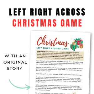 Christmas Left Right Game for Kids Printable Christmas Game for Kids ...
