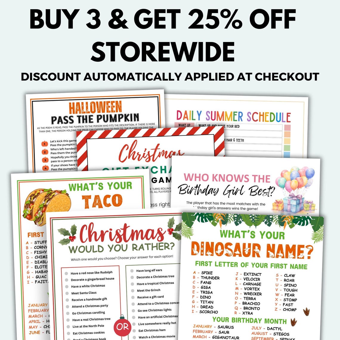 Action Charades Game Printable Charades for Kids Charades Cards