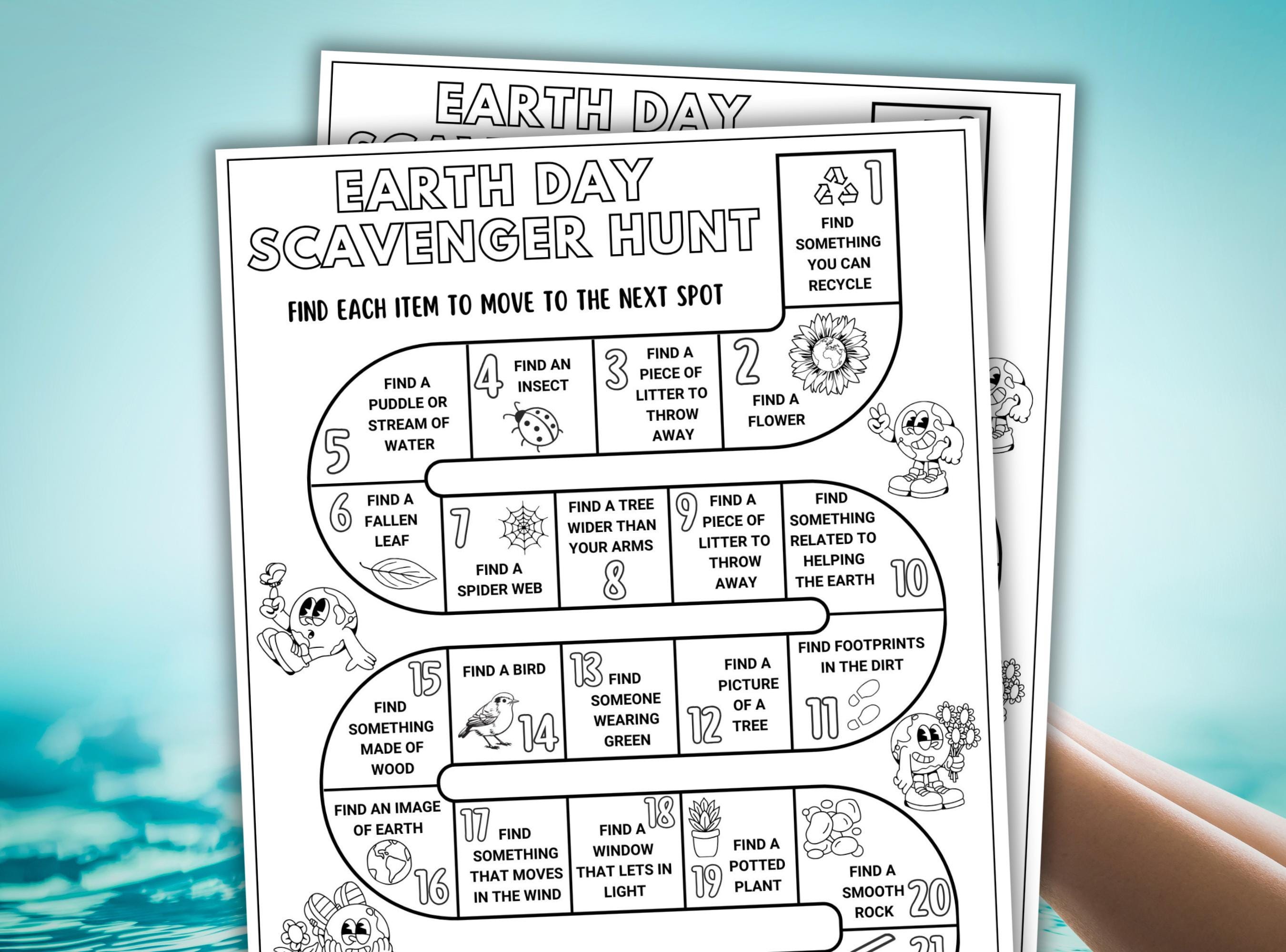 Earth Day Scavenger Hunt Printable Nature Scavenger Hunt for Kids ...