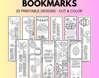 Oster-Lesezeichen zum Ausdrucken Ostern Lesezeichen Für Kinder Oster-Aktivitäten Lesezeichen zum Ausdrucken Für Kinder