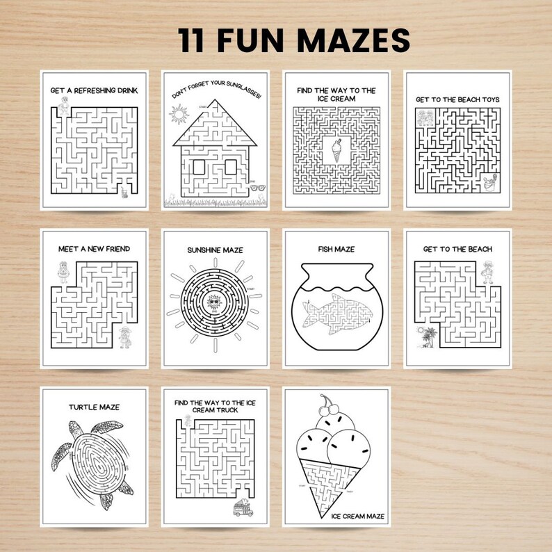 printable summer activities for kids