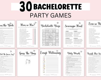 Bachelorette Party Games Printable Hen Party Games Bachelorette Games Adult Party Games Bridal Shower Games Bachelorette Bundle Ladies Night