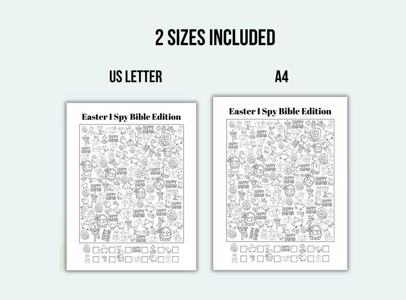 Christian Easter I Spy Printable Easter Game Easter Bible Games Easter ...