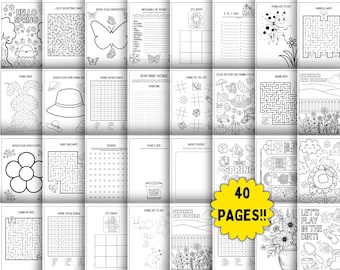 Spring Activity Bundle Printable Spring Kids Activities Spring Activities For Kids Printable Activity Bundle Spring Break Activities
