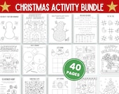 Christmas Activity Bundle Printable Christmas Activity Sheet Christmas Activities Christmas Coloring Christmas Activity Book