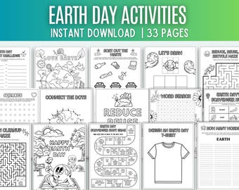 Earth Day Activity Bundle Printable Earth Day Activities Earth Day Coloring For Kids Printable Activity Bundle Earth Day Classroom Activity