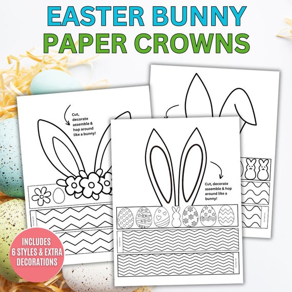 Cadre Couronne Tête De Lapin En Métal - DIY Décoration De Pâques - Forme Ronde à Customiser (33x20cm)
