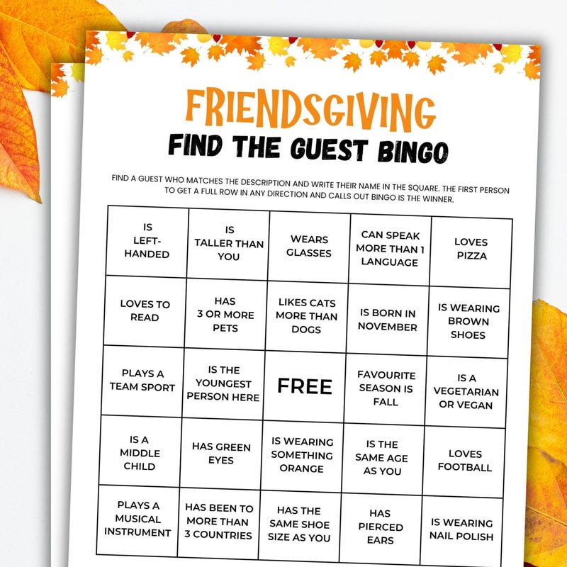 Find Someone Who Game - Etsy