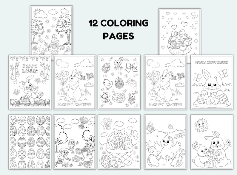 Easter Activity Pack Easter Activity for Kids Easter Coloring Pages ...