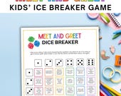 Meet And Greet Game Printable Ice Breaker Game Back To School Classroom Game Dice Breaker Game For Kids Classroom Ice Breaker Activity