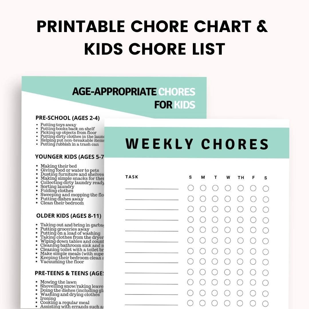 Age Appropriate Chore List & Printable Chore Chart for Kids Printable Reward Chart Kids Chore Chart Weekly Chore Chart - Etsy age-appropriate-chore-list-printable-chore-chart-for-kids-printable-reward-chart-kids-chore-chart-weekly-chore-chart-etsy