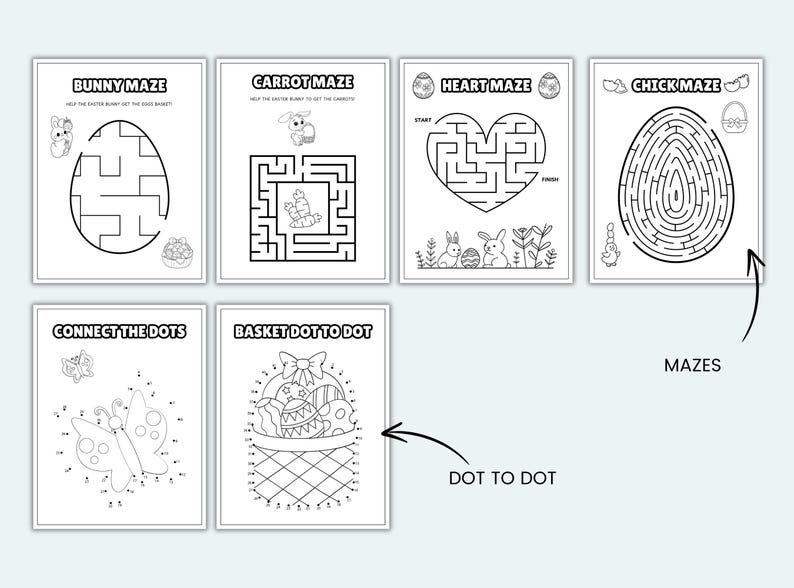 Easter Activity Pack Easter Activity for Kids Easter Coloring Pages ...