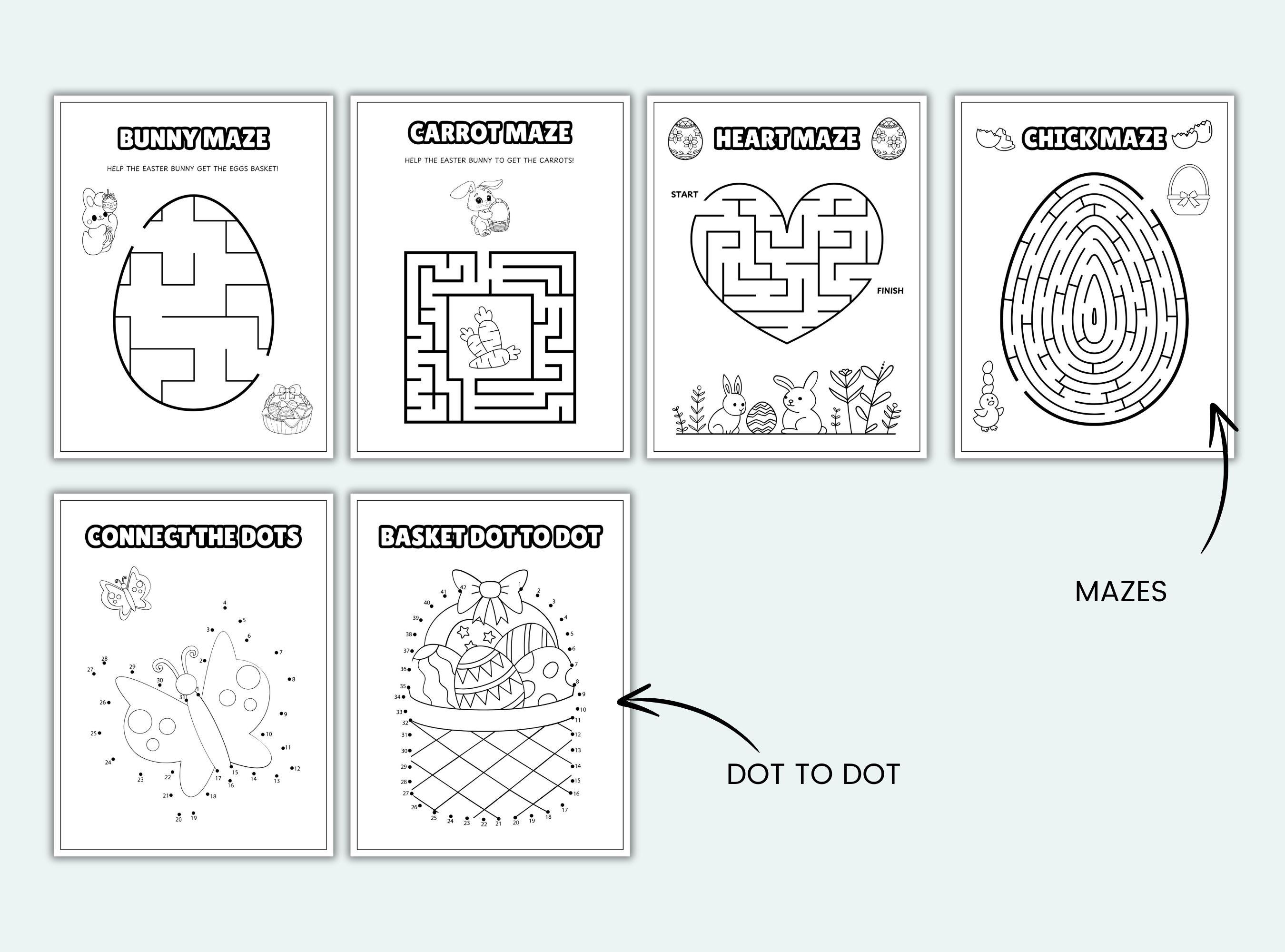 Easter Activity Pack Easter Activity for Kids Easter Coloring Pages ...