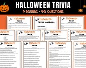 Halloween Trivia Bundle Halloween Trivia Night Printable Trivia Game Holiday Trivia Game Halloween Quiz Halloween Party Game Halloween Games